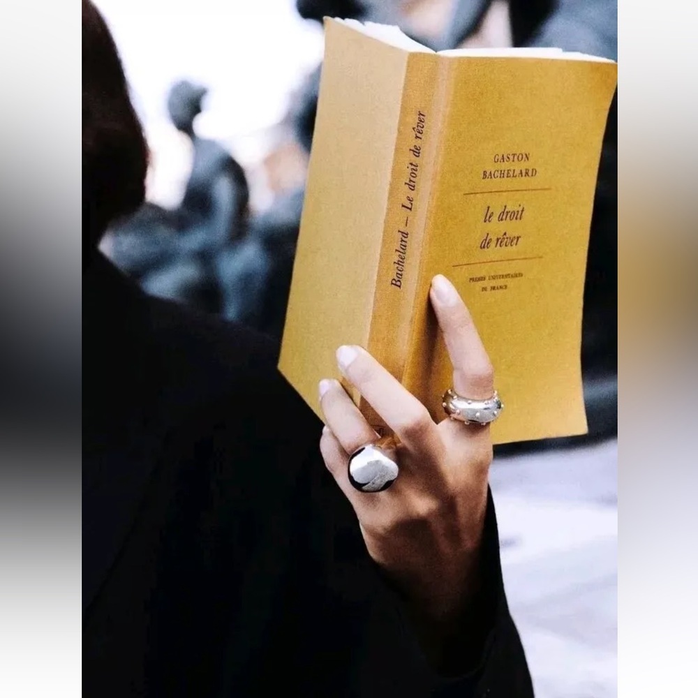 Sterling Silver 925 Square Large Statement Ring, … - image 1